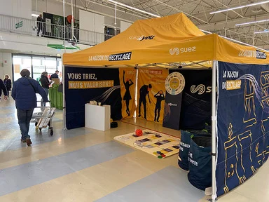 Stand sur mesure pour une présentation professionnelle lors d’événements.